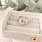 925 Sterling Silver Oval Ring Band Minimalist Ring Geometric Round Circle Ring