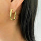 925 Sterling Silver Chunky Hoop Earrings Thick Large Huggie Earrings
