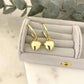 925 Sterling Silver Heart Huggies Heart Hoop Earrings Chunky Hoop Earrings