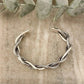 925 Sterling Silver Mens Bangle Bracelet Vintage Cuff Twist Bracelet Modern Cuff