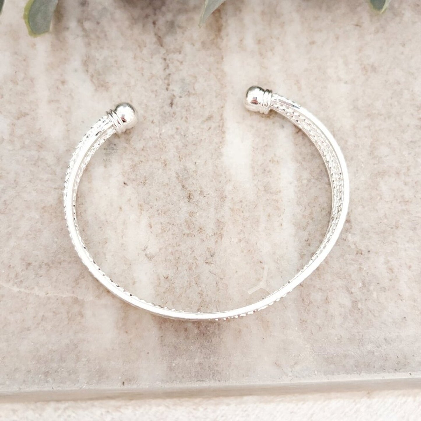 925 Sterling Silver Wide Bracelet Large Bangle Cuff Bracelet