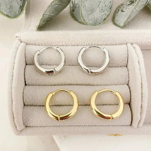 925 Sterling Silver Small Hoop Earrings Small Huggies Minimalist Hoop Earrings