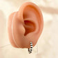 925 Sterling Silver Small Hoop Earrings Bead Earrings 14 mm Small Hoops