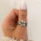 925 Sterling Silver Vintage Flower Ring Dainty Minimalist Ring