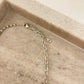 925 Sterling Silver Chain Link Ball Necklace Modern Asymmetric Bead Necklace