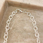 925 Sterling Silver Chain Link Necklace Thick Chunky Silver Statement Necklace