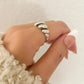 925 Sterling Silver Croissant Ring Minimalist Ring Modern Dainty Ring Band