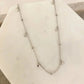 925 Sterling Silver Dainty Bead Necklace Satellite Chain Choker Necklace