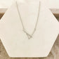 925 Sterling Silver V Necklace V-Shaped Necklace Geometric Bar Necklace