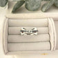 925 Sterling Silver Bow Ring Minimalist Ring Dainty Ring Band Stackable Ring