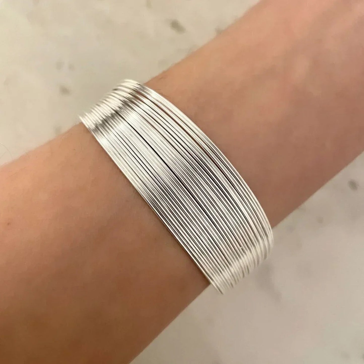 925 Sterling Silver Thick Bracelet Wide Large Cuff Bracelet Bangle Bracelet