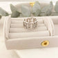 925 Sterling Silver Link Ring Minimalist Dainty Adjustable Ring Thumb Ring
