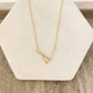 925 Sterling Silver V Necklace V-Shaped Necklace Geometric Bar Necklace