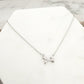 925 Sterling Silver Mini Bow Necklace Bow Pendant Necklace Dainty Necklace