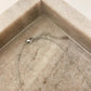 925 Sterling Silver Dainty Flower Crystal Necklace Delicate Minimalist Necklace