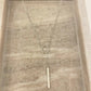 925 Sterling Silver Long Bar Lariat Necklace Long Drop Circle & Bar Necklace