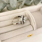 925 Sterling Silver Chunky Ring Statement Ring Pearl Ring Pearl Flower Ring