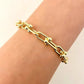 925 Sterling Silver U-Link Bracelet Horseshoe Bracelet Chunky Modern Bracelet