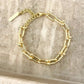 925 Sterling Silver Minimalist Bracelet U Link Modern Chain Link Bracelet