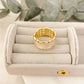 925 Sterling Silver Gold Ring Wavy Modern Ring Geometric Ring Band