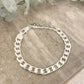 925 Sterling Silver Flat Curb Chain Bracelet 6 MM Dainty Chain Link Bracelet