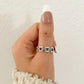 925 Sterling Silver Minimalist Ring Chain Link Ring Modern Ring Band