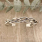 925 Sterling Silver Mens Bangle Bracelet Vintage Cuff Twist Bracelet Modern Cuff