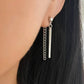 925 Sterling Silver Chain Drop Earrings Silver Bar Earrings Dangle Stud Earrings