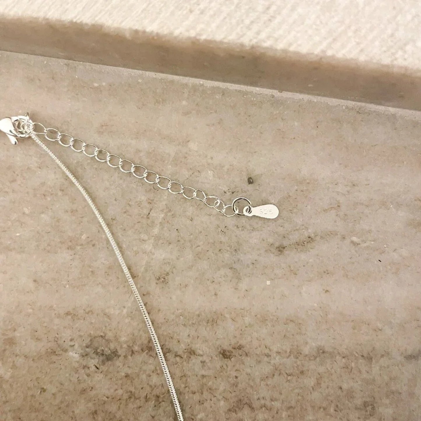 925 Sterling Silver Dainty Knot Necklace Tie Necklace Minimalist Bead Necklace
