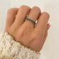 925 Sterling Silver Dainty Bead Ring Thin Ring Band Minimalist Ring Black