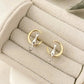 925 Sterling Silver Tiny Cat Studs Two Tone Earrings Cat Studs Moon & Cat